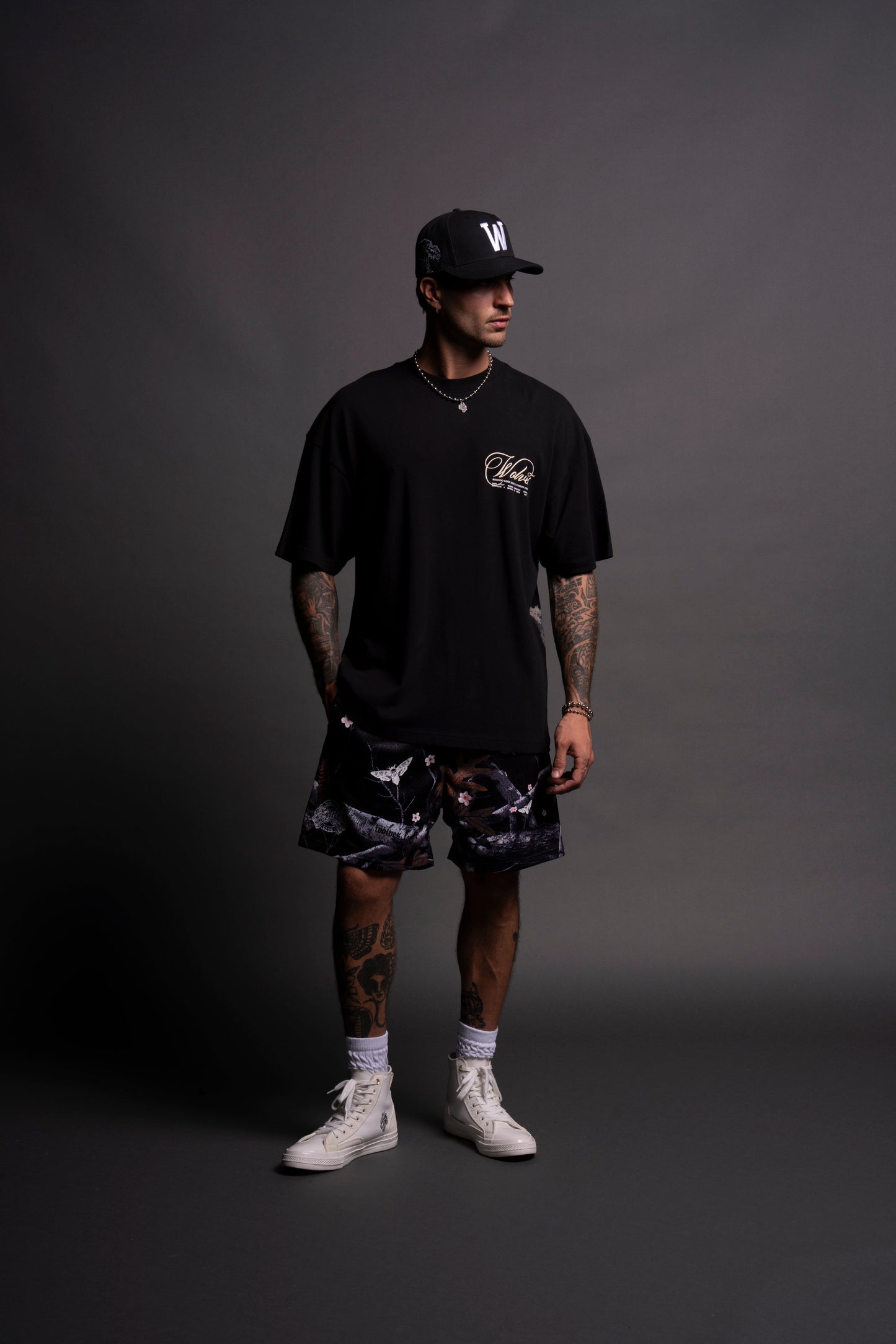 (1 OF 500) With Honor "Premium" Oversized Tee in Black