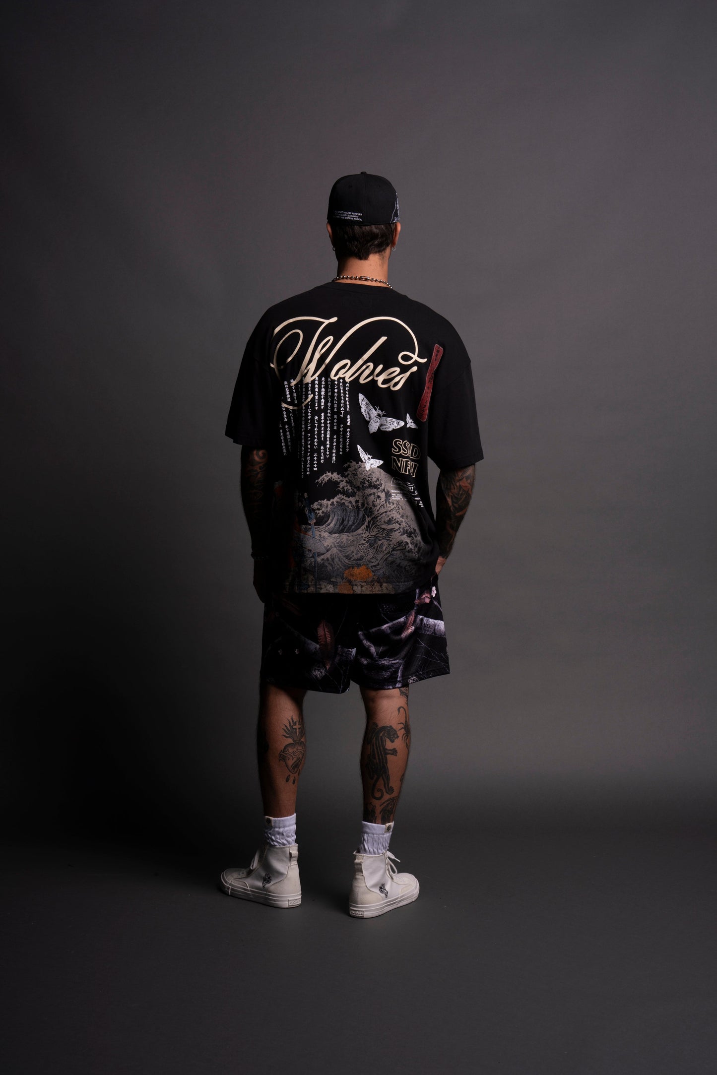 (1 OF 500) With Honor "Premium" Oversized Tee in Black