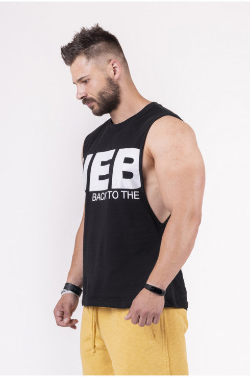 BACK TO THE HARDCORE TANK TOP BLACK 144