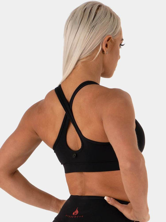 NEONUDE SPORTS BRA BLACK NEON