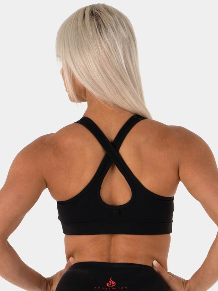 NEONUDE SPORTS BRA BLACK NEON