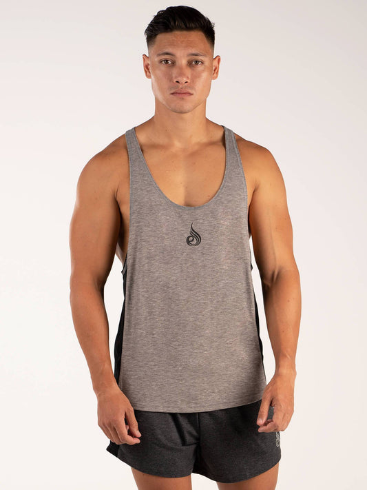 BSX STRINGER T-BACK GRAY MARLE