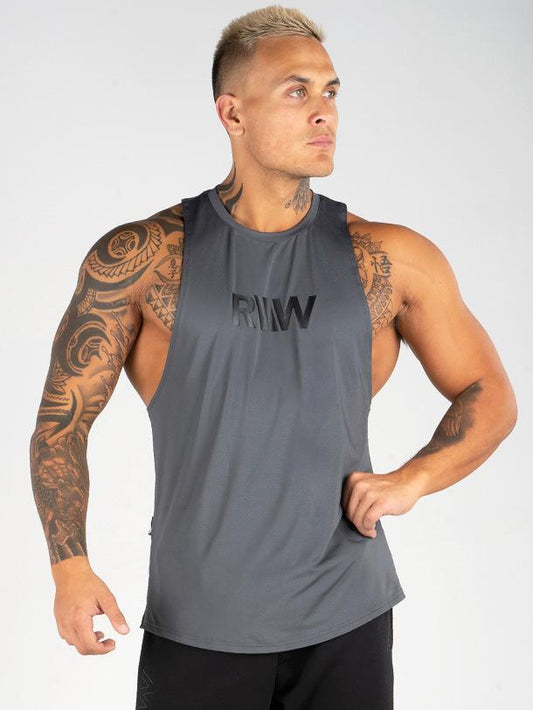 MENS POWER BALLER TANK CHARCOAL