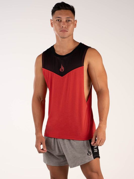 BSX BALLER TANK RED MARLE