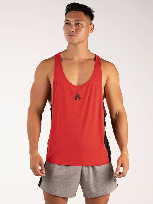 BSX STRINGER T-BACK RED MARLE