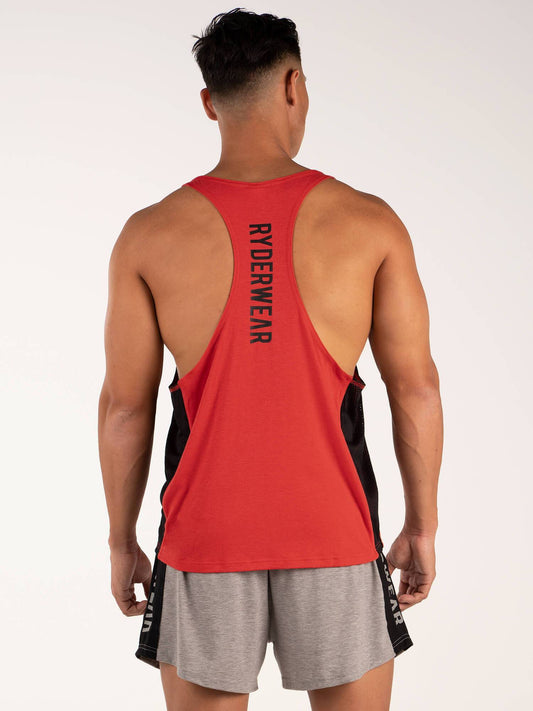 BSX STRINGER T-BACK RED MARLE