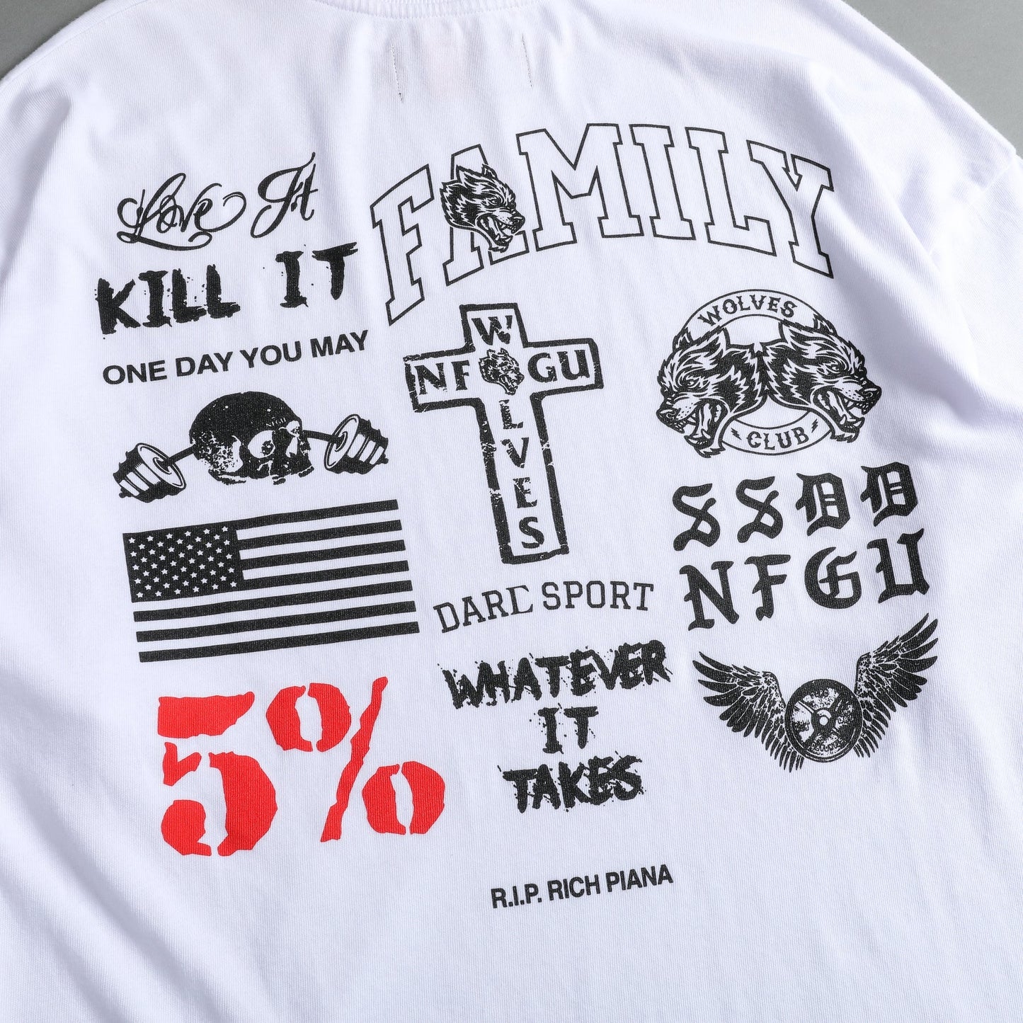 ONE DAY "PREMIUM" OVERSIZED TEE IN WHITE