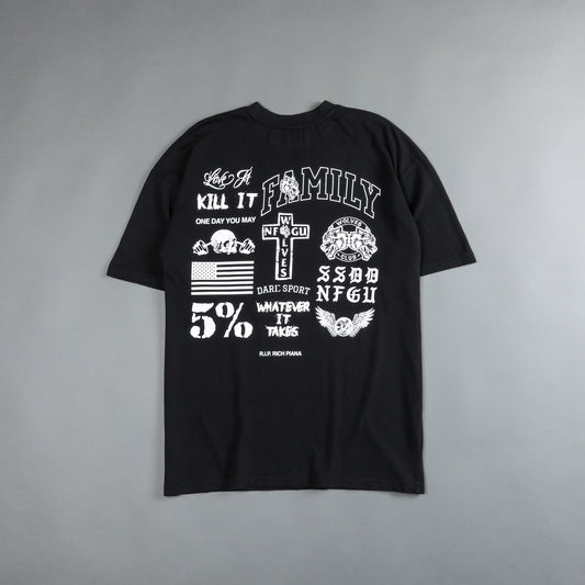 ONE DAY "PREMIUM" OVERSIZED TEE IN BLACK