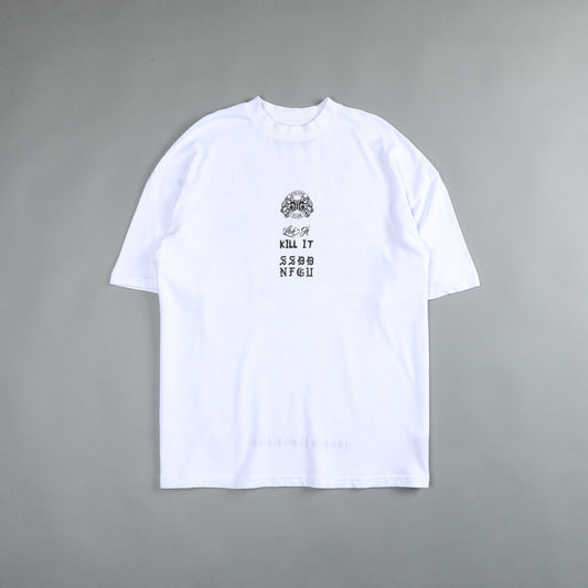 ONE DAY "PREMIUM" OVERSIZED TEE IN WHITE