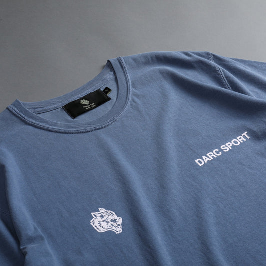 WORLDWIDE V6 PIGMENT TEE IN DENIM