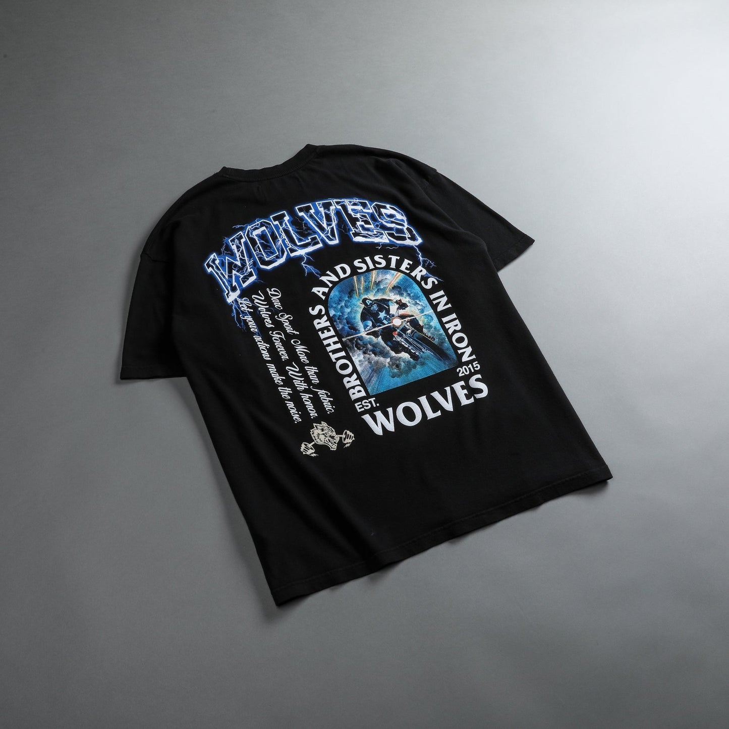 WITH HONOR "PREMIUM" OVERSIZED TEE IN BLACK