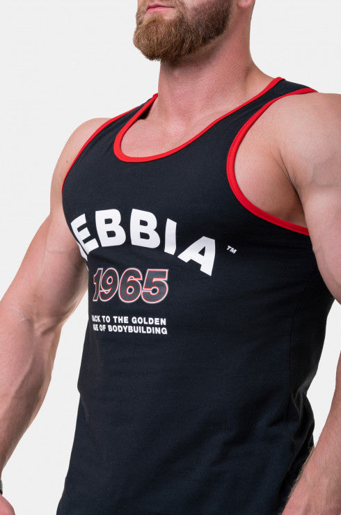OLD-SCHOOL MUSCLE TANK TOP BLACK 193