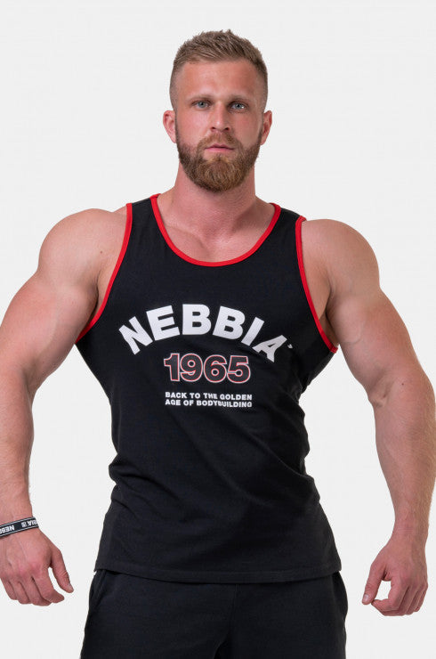 OLD-SCHOOL MUSCLE TANK TOP BLACK 193