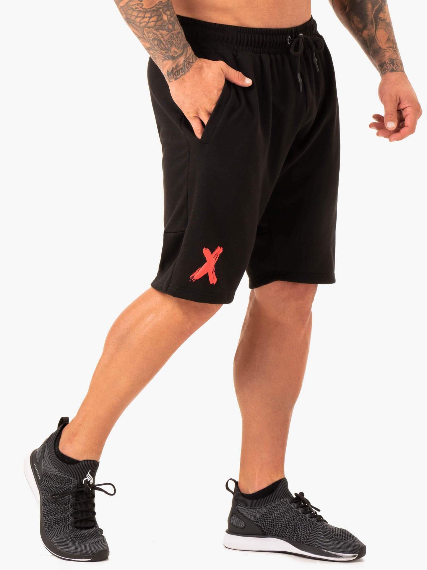 RWXKG TRACK SHORTS BLACK