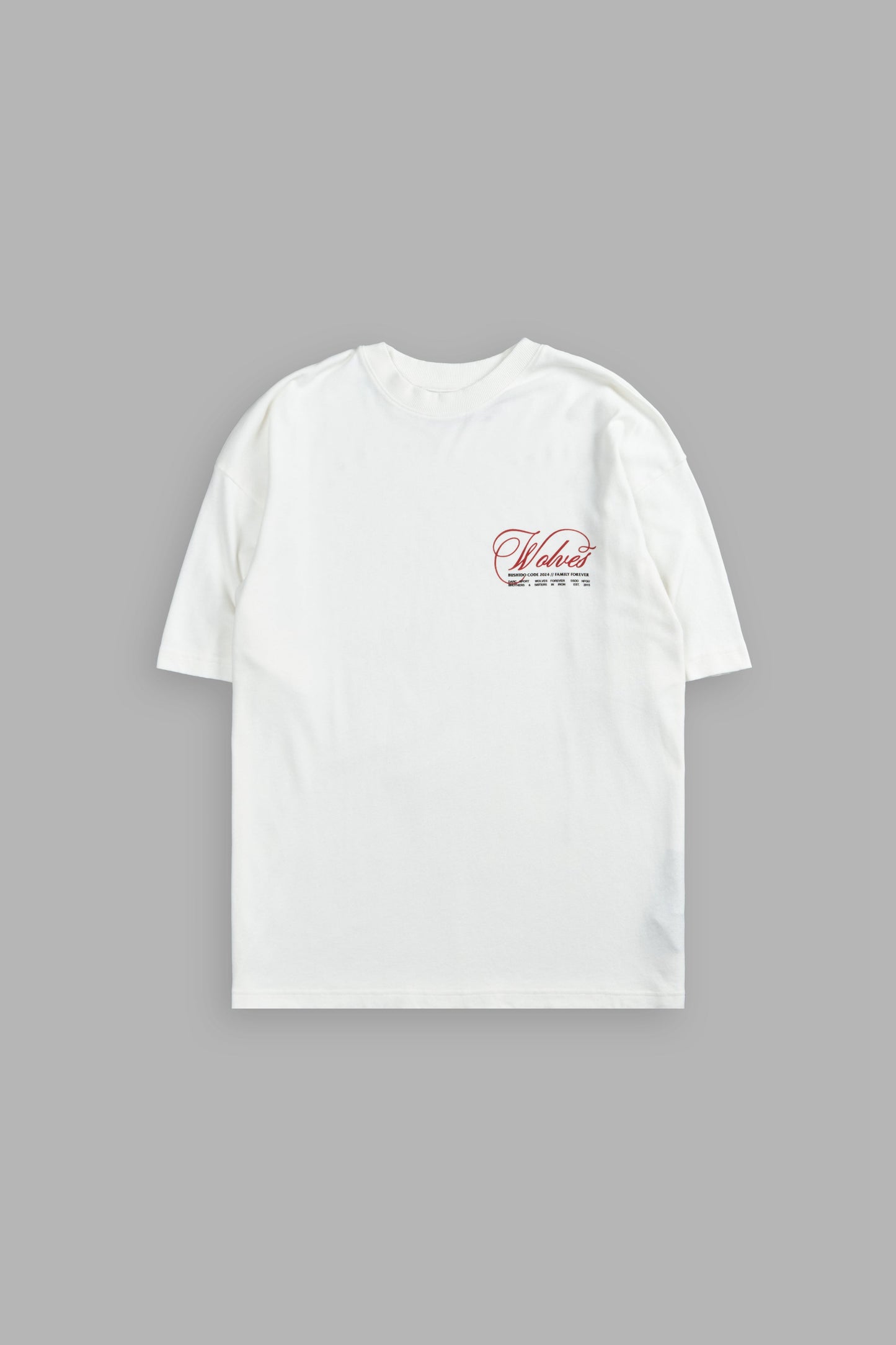 (1 OF 500) With Honor "Premium" Oversized Tee in Cream