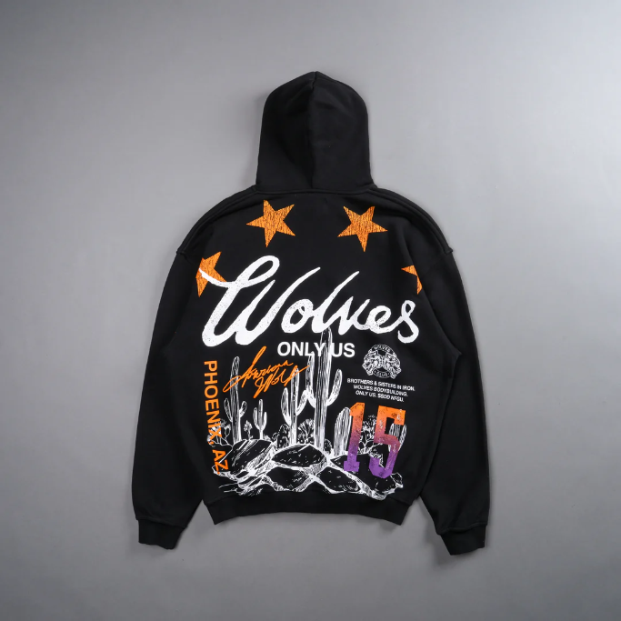 ARIZONA WOLVES "BISHOP" HOODIE IN BLACK