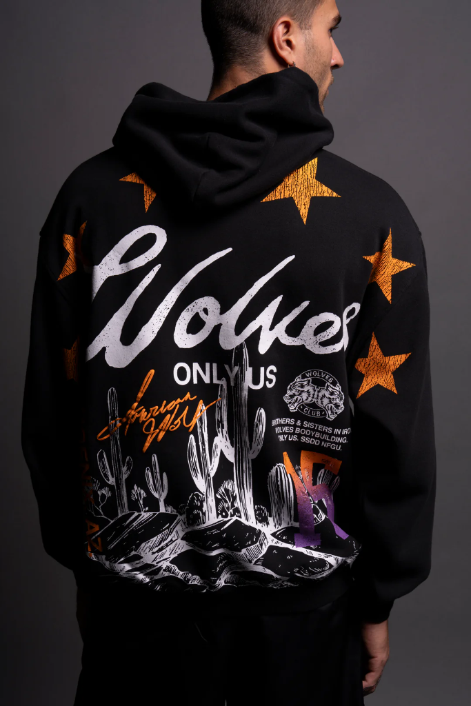 ARIZONA WOLVES "BISHOP" HOODIE IN BLACK