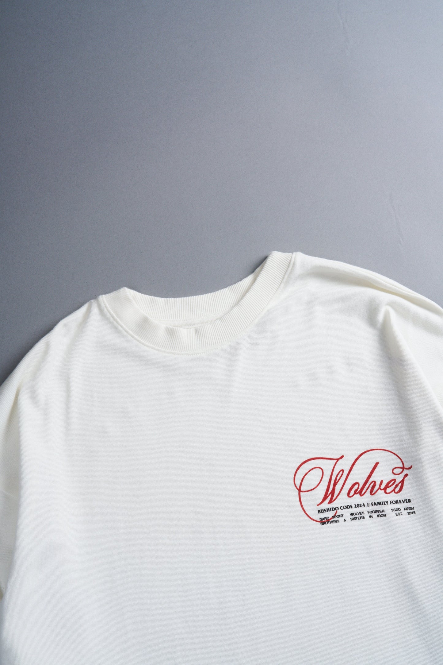 (1 OF 500) With Honor "Premium" Oversized Tee in Cream