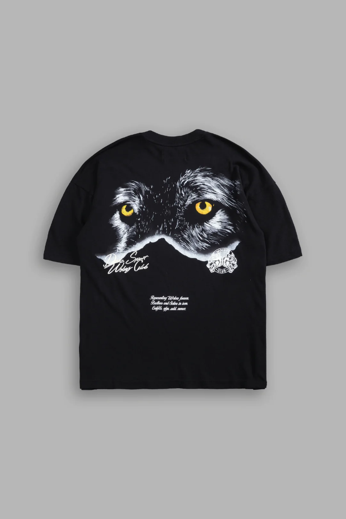 DEATH STARE "PREMIUM" OVERSIZED TEE IN BLACK