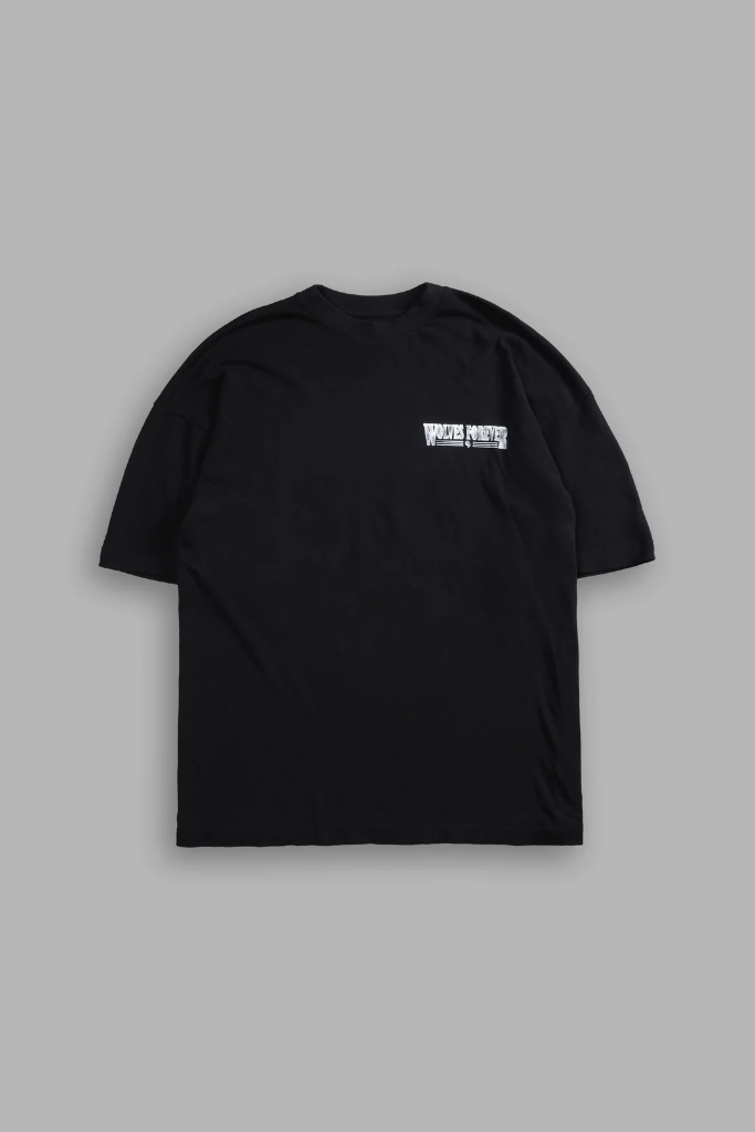 DEATH STARE "PREMIUM" OVERSIZED TEE IN BLACK