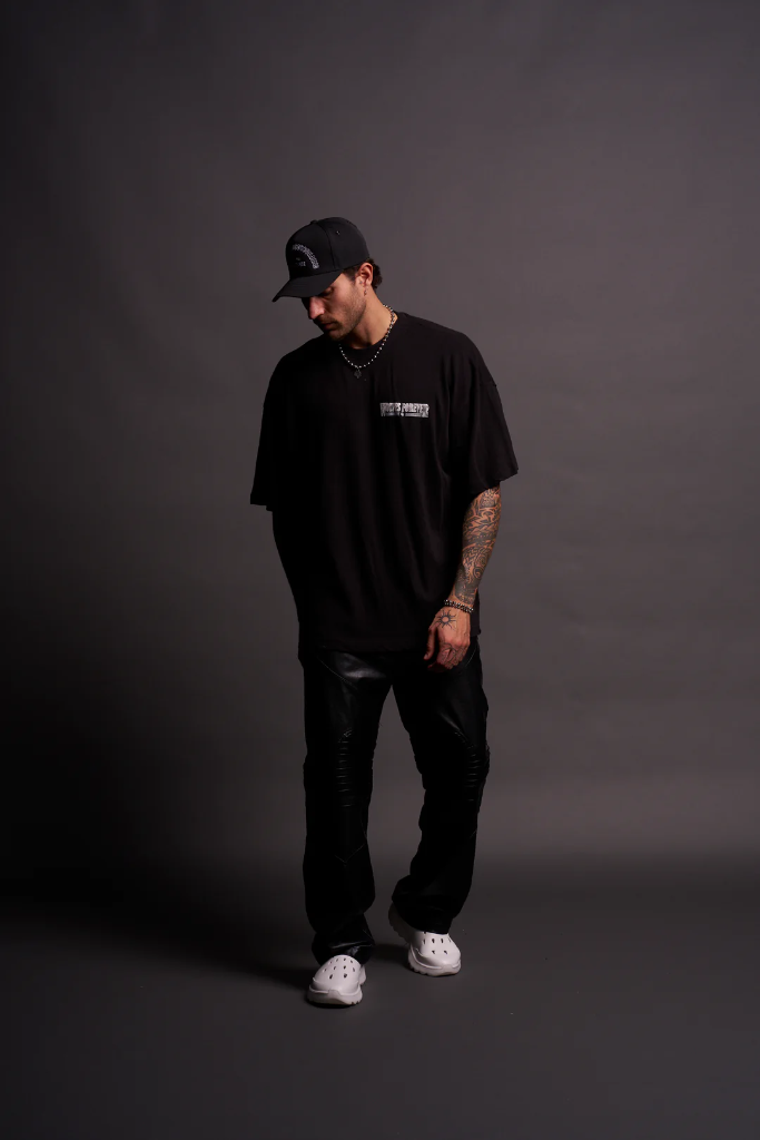 DEATH STARE "PREMIUM" OVERSIZED TEE IN BLACK