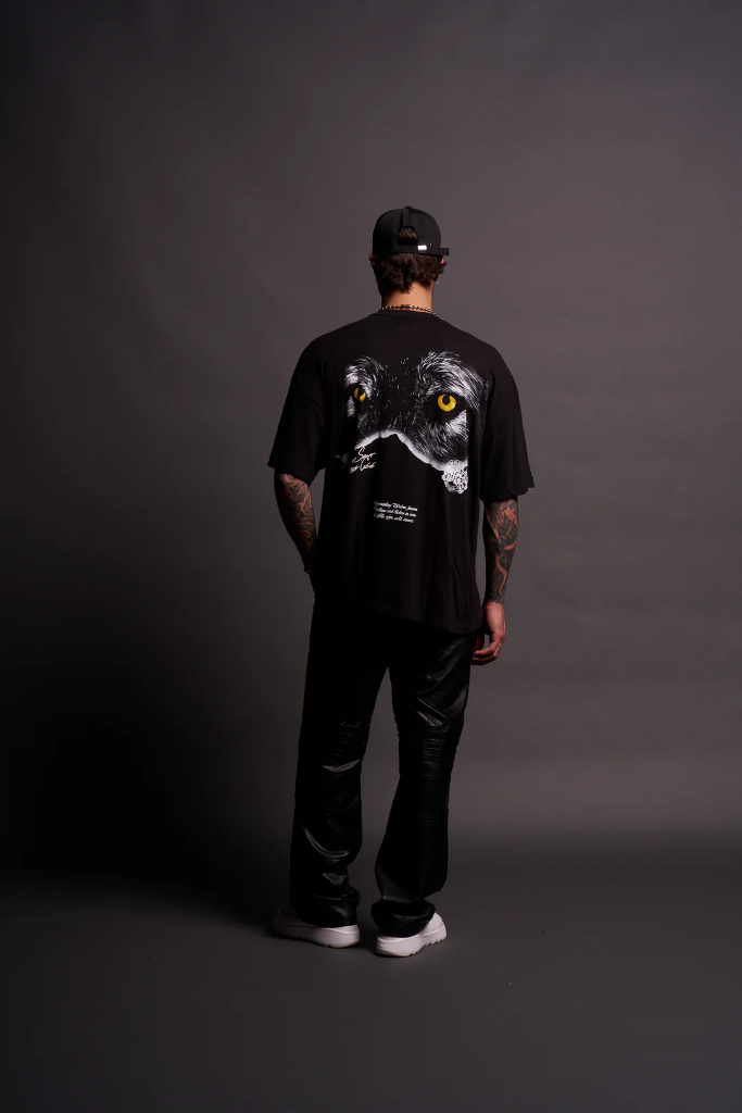 DEATH STARE "PREMIUM" OVERSIZED TEE IN BLACK