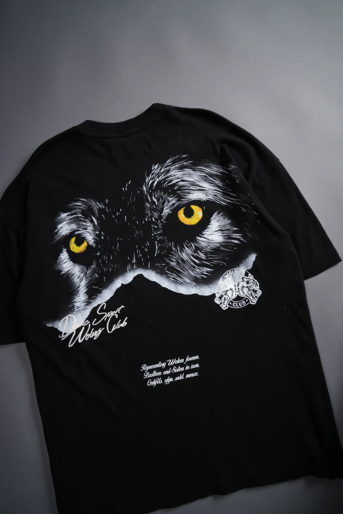 DEATH STARE "PREMIUM" OVERSIZED TEE IN BLACK