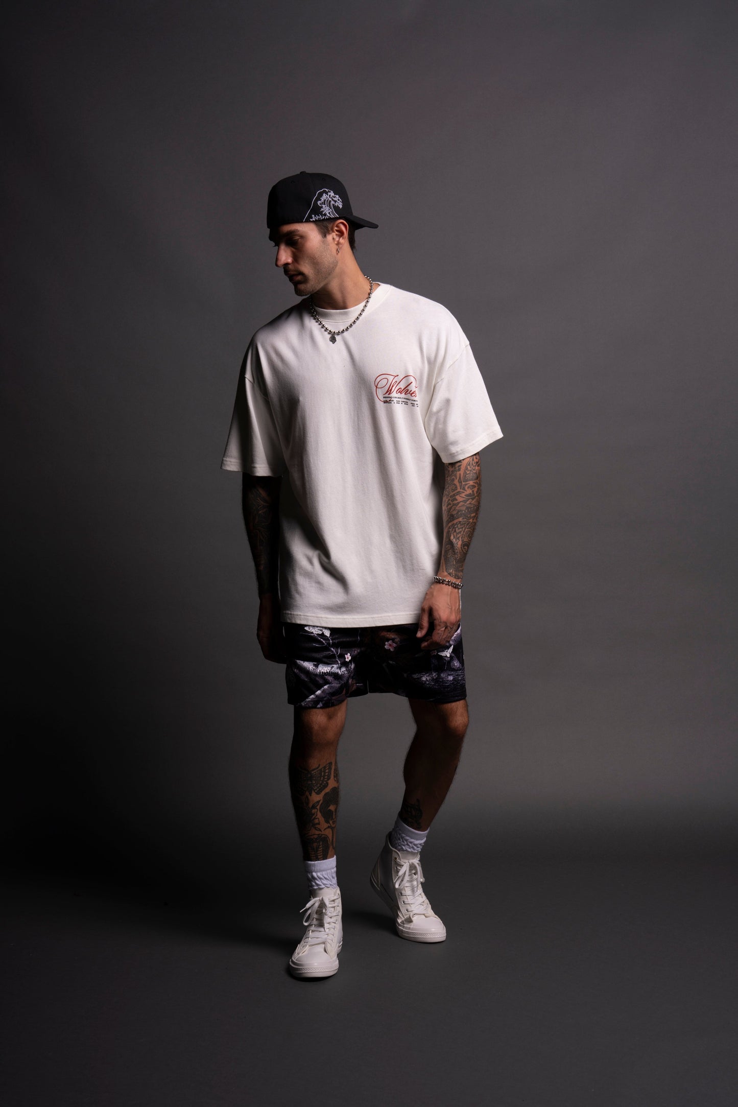 (1 OF 500) With Honor "Premium" Oversized Tee in Cream