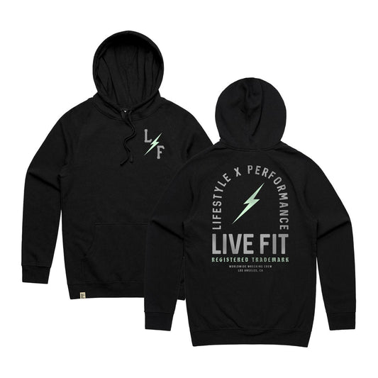 BOLT HOODIE - BLACK / TEAL