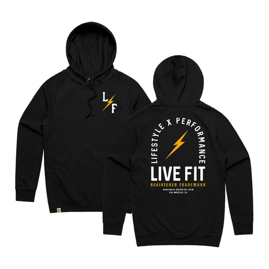 BOLT HOODIE - BLACK / GOLD