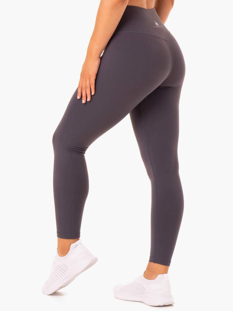 BASE FULL LENGTH HIGH WAISTED LEGGINGS CHARCOAL