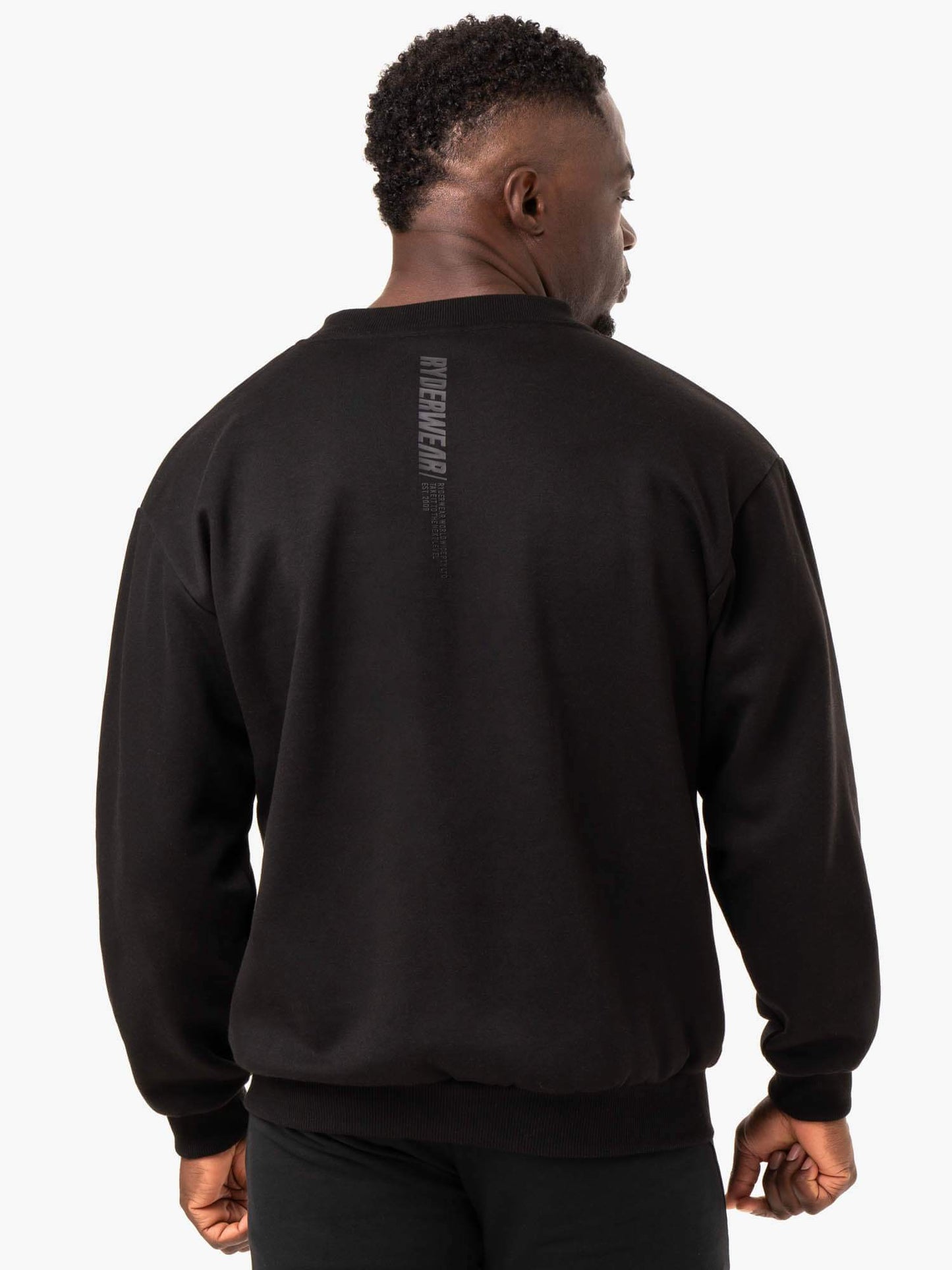 RESET FLEECE CREW NECK BLACK