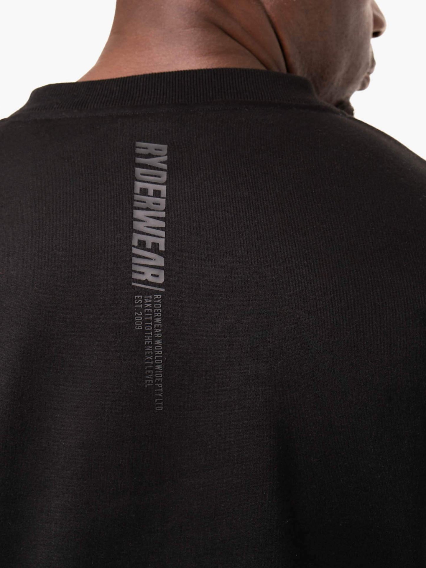 RESET FLEECE CREW NECK BLACK