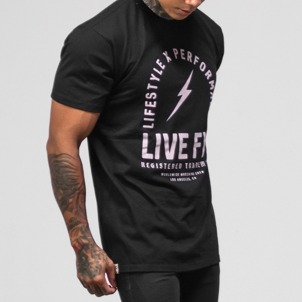 REGISTER TRADEMARK TEE -BLACK / PINK