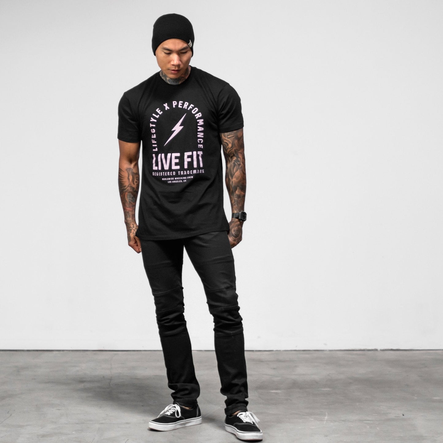 REGISTER TRADEMARK TEE -BLACK / PINK