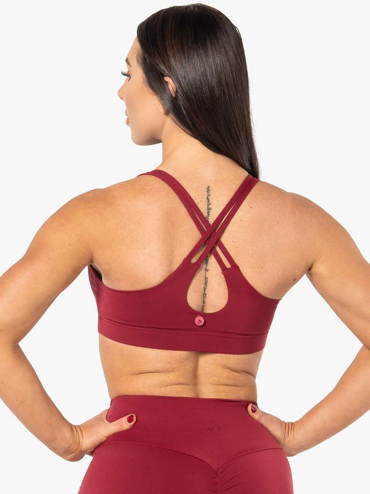 ELEVATE SPORTS BRA BERRY RED