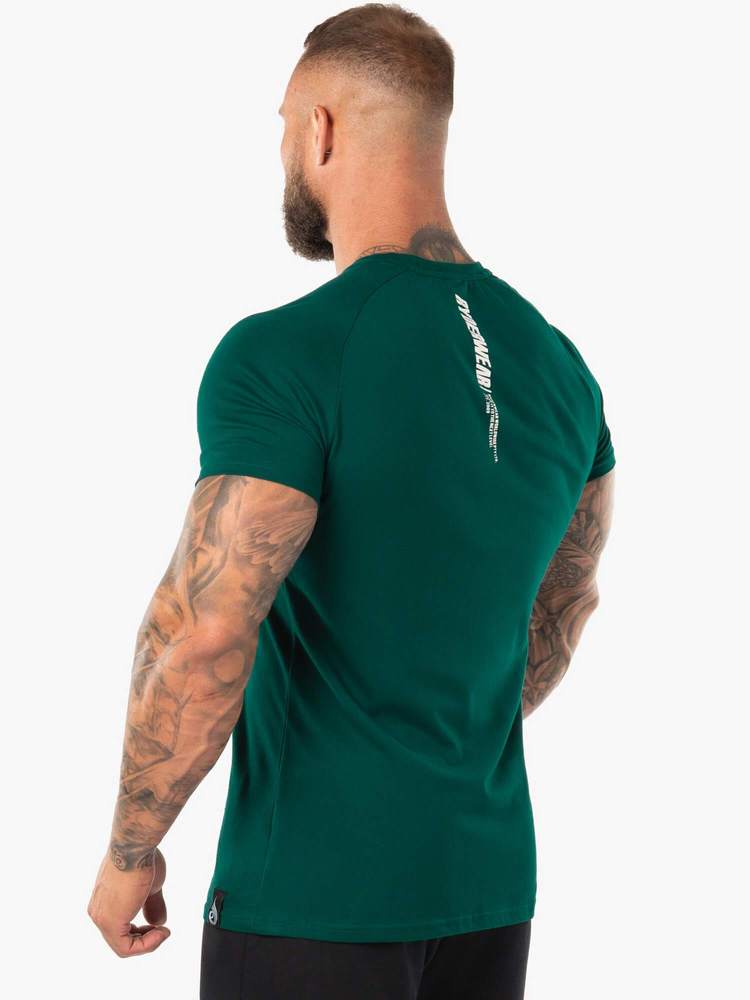 BLOCK T-SHIRT FOREST GREEN