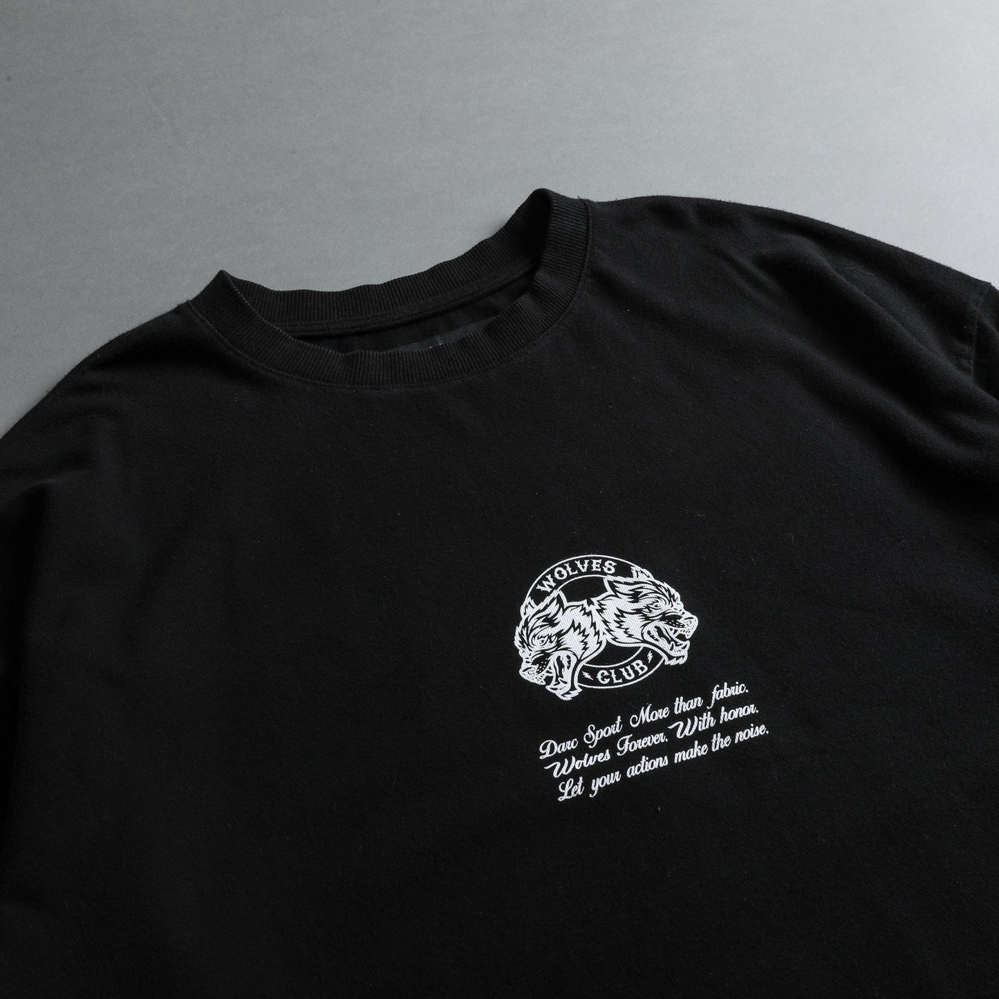 WITH HONOR "PREMIUM" OVERSIZED TEE IN BLACK 