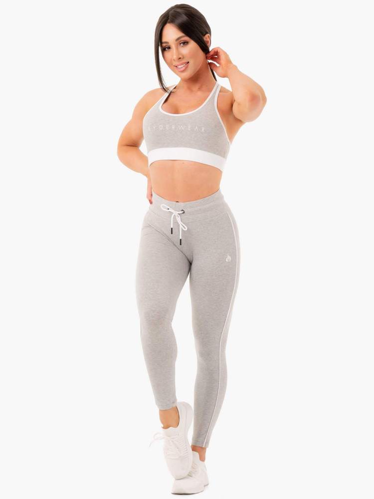 TRACK SPORTS BRA GREY MARL