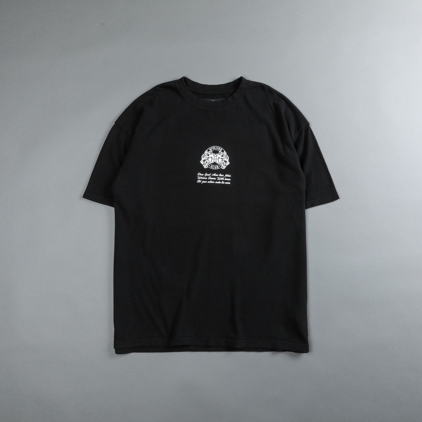 WITH HONOR "PREMIUM" OVERSIZED TEE IN BLACK