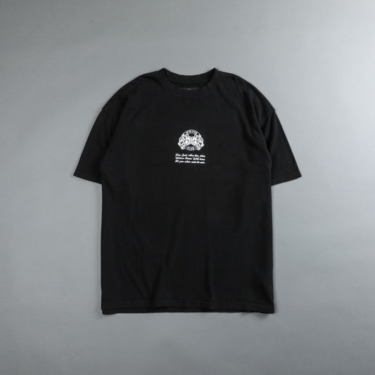 WITH HONOR "PREMIUM" OVERSIZED TEE IN BLACK