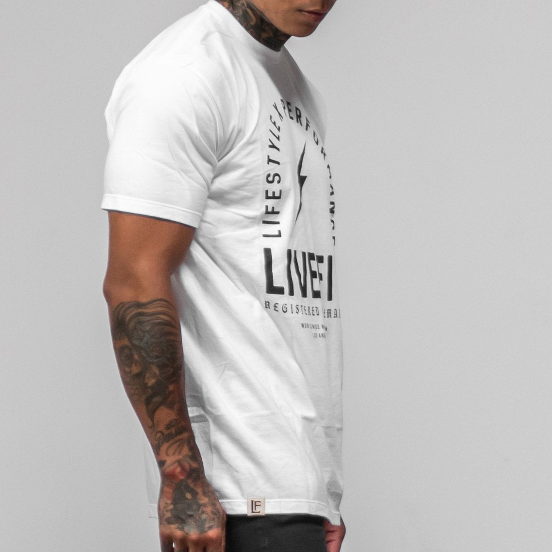 REGISTER TRADEMARK TEE - WHITE / BLACK