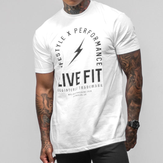 REGISTER TRADEMARK TEE - WHITE / BLACK