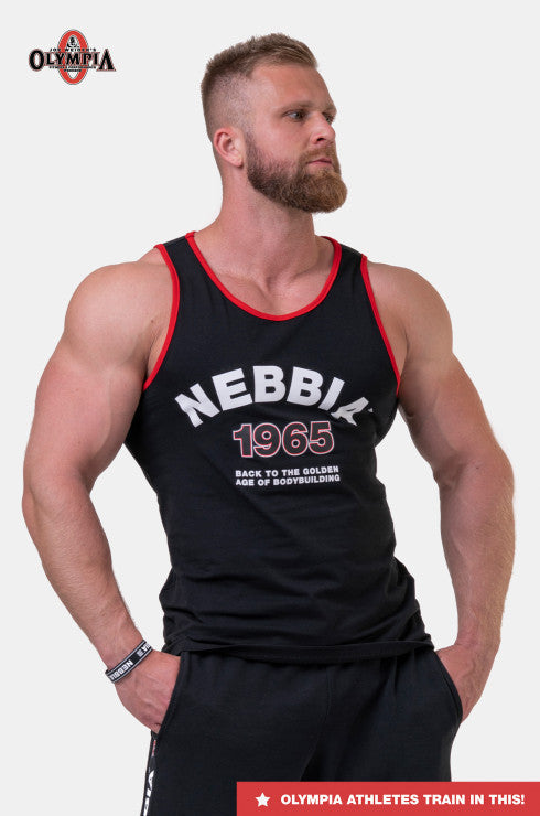 OLD-SCHOOL MUSCLE TANK TOP BLACK 193