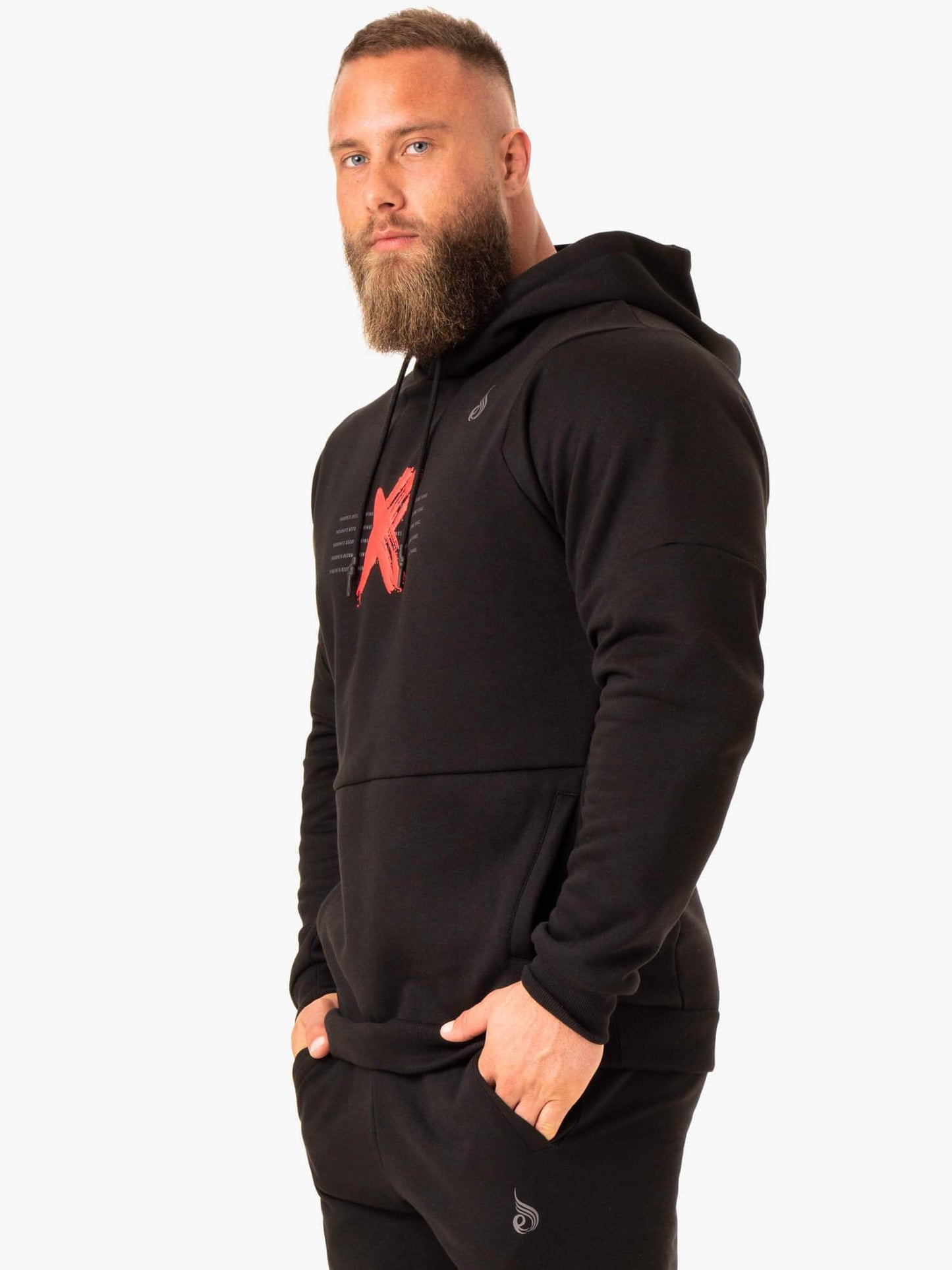 RWXKG FLEECE HOODIE BLACK