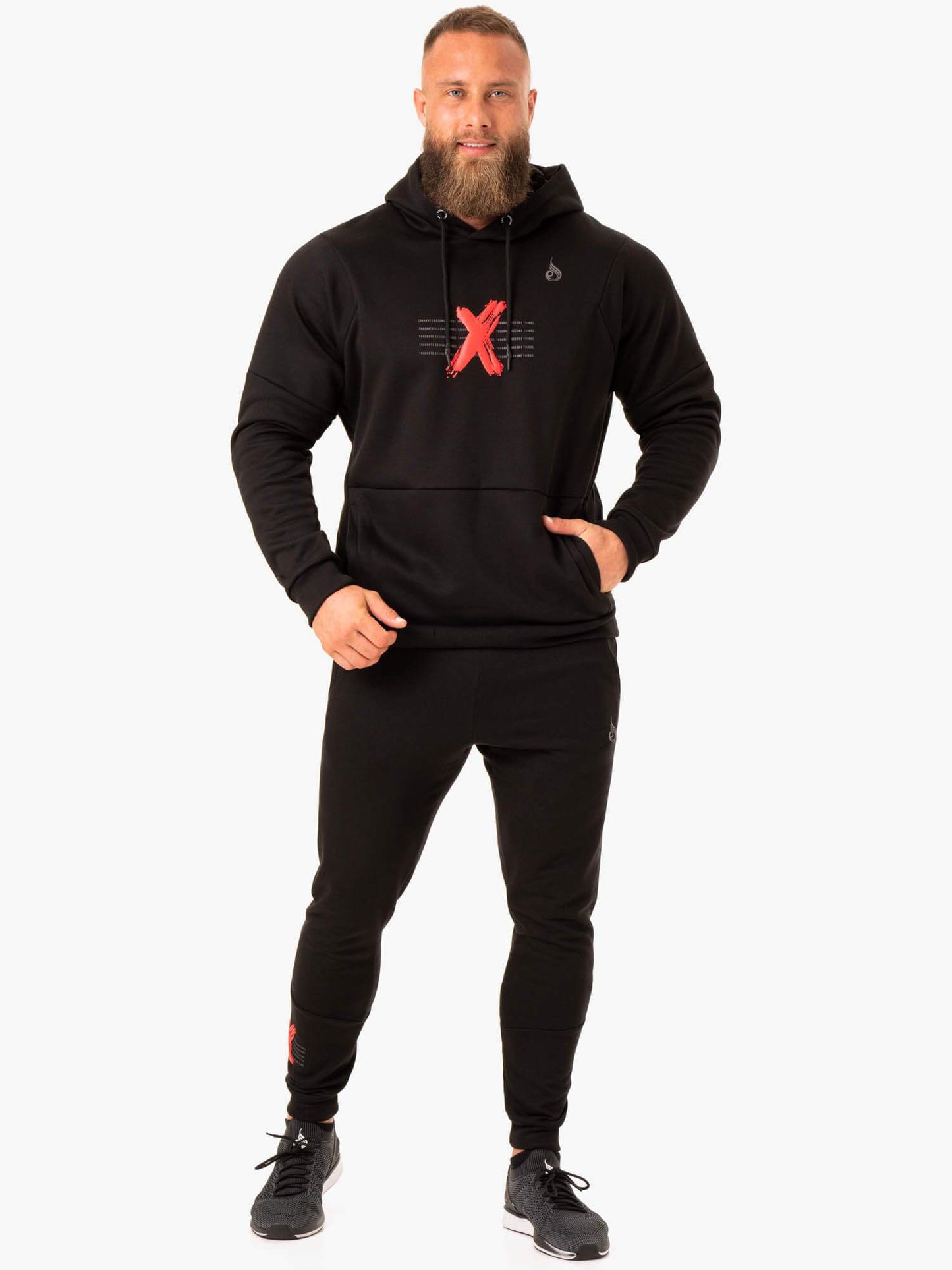 RWXKG FLEECE HOODIE BLACK